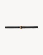 cassandre thin belt with square buckle in box saint laurent leather